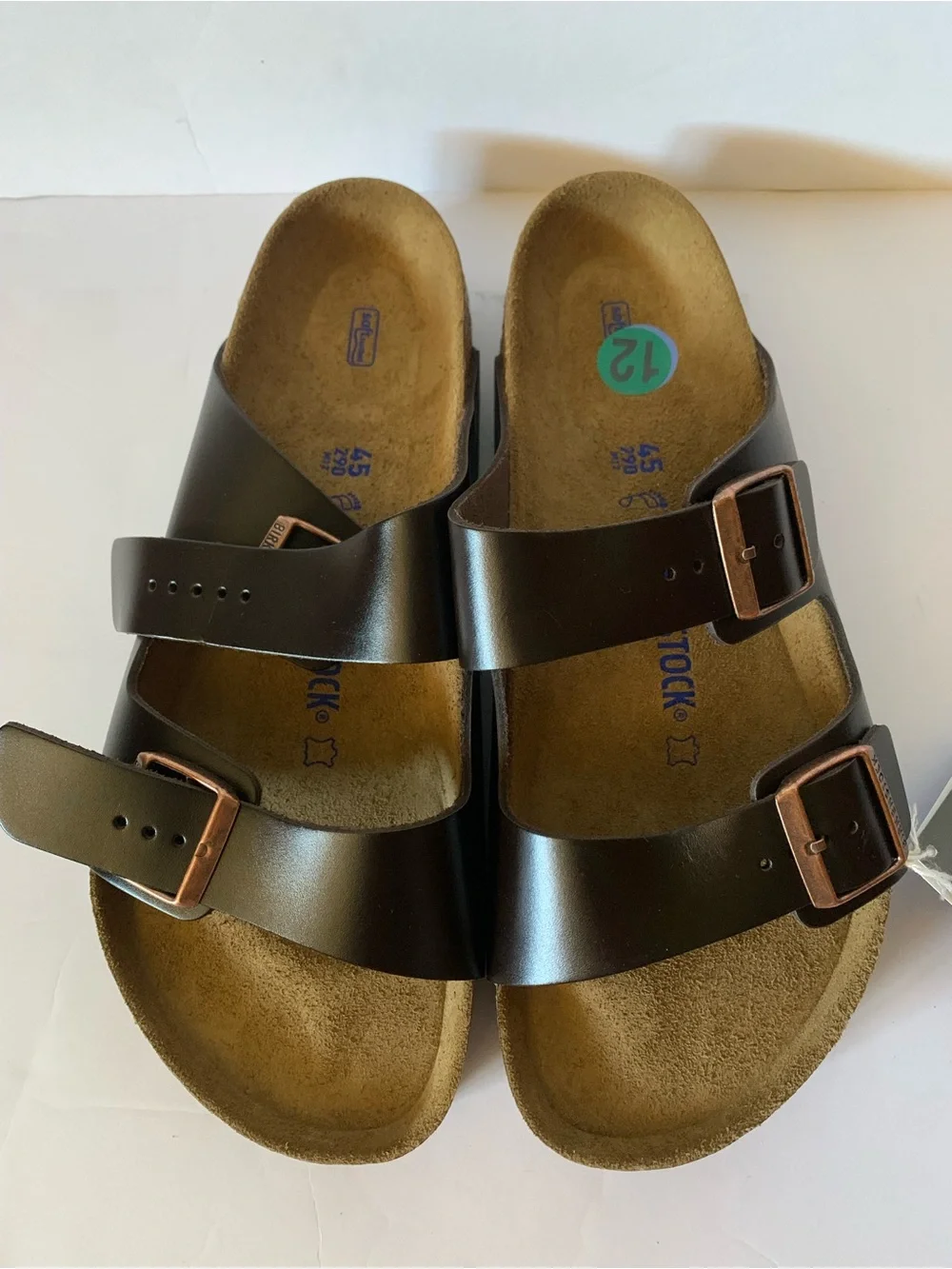 NWT. Birkenstock Men’s Leather Double Strap Sandals